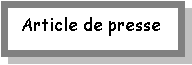 Zone de Texte: Article de presse